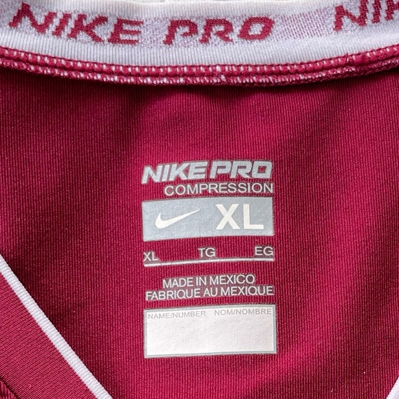 Nike Pro Compression Shirt Long Sleeve V-neck Women's Size XL - Picture 8 of 8